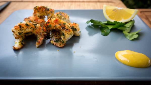 panierte Scampi panierte Scampi