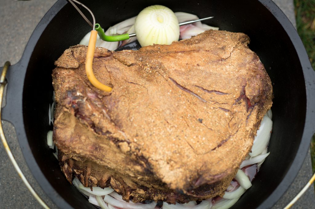 Pulled Wild Boar - Dutch Oven