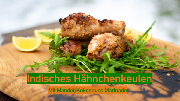 Indische Mandel Kokosnuss Hähnchenschenkel Indische Mandel Kokosnuss Hähnchenschenkel