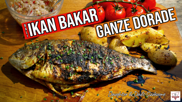 Ganze Dorade – Balinesisch gegrillter Fisch – Ikan Bakar Ganze Dorade - Balinesisch gegrillter Fisch - Ikan Bakar